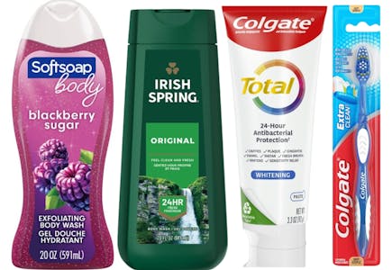 2 Body Wash + 2 Oral Care