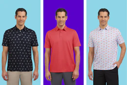 walmart chaps mens polo golf shirt collage