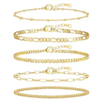 Stackable Gold Bracelet Set
