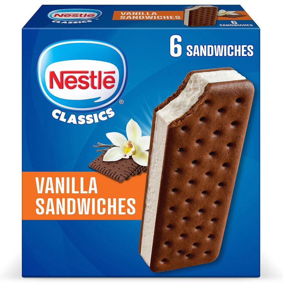 2 Nestle Ice Cream Sandwiches Packs