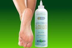 feet and callus remover bottle on KCL template
