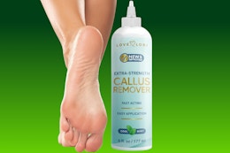 feet and callus remover bottle on KCL template
