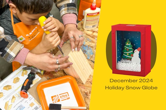 Next Home Depot Kids Workshop: Build a Holiday Snow Globe on Dec. 7