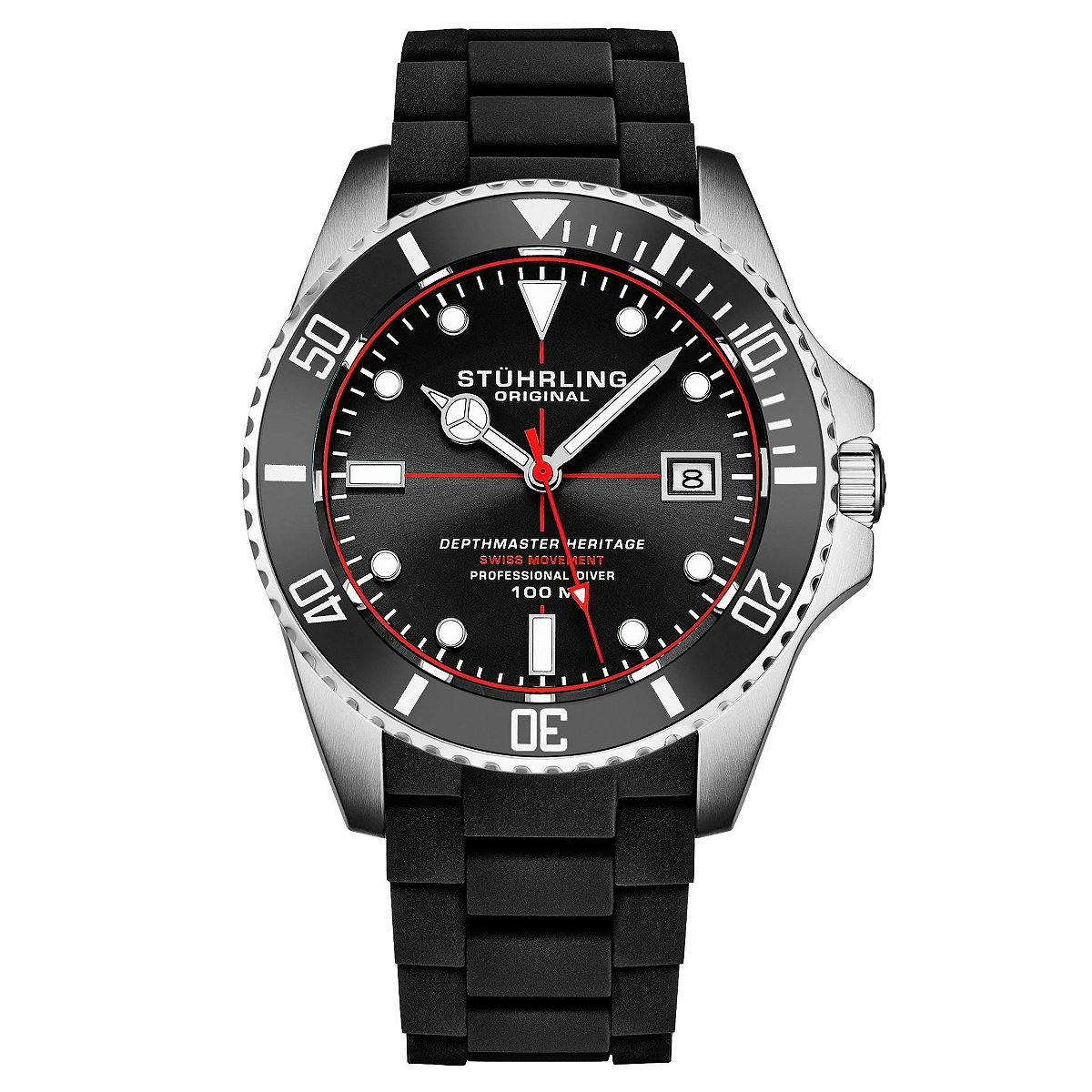 Men’s Swiss Quartz Diver Watch