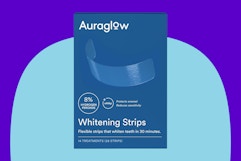 Amazon's Choice: Auraglow Teeth Whitening 28-Count Strips Drop to $8.49 card image