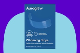 Auraglow 28-Count Teeth Whitening Strips Drop to $5.49 With Amazon Coupon card image