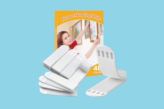 a pack of picture hanging strips