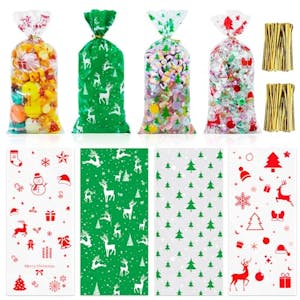 Christmas Cellophane Goody Bags