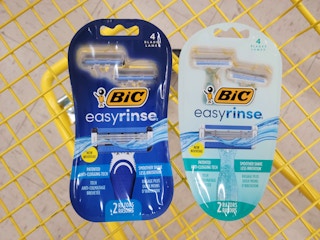 bic disposable razors in cart at dollar general