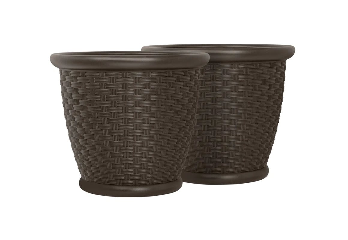Suncast Resin Planters 2-Pack