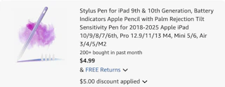 stylus Amazon receipt