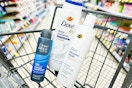 shopping cart with dove products