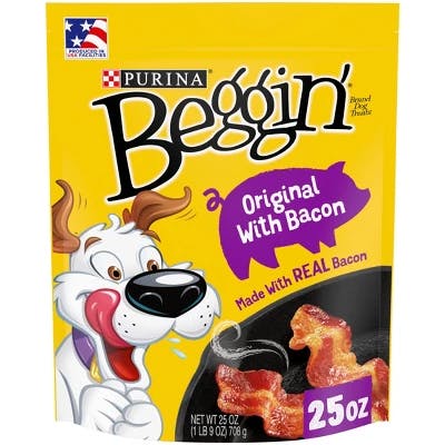 2 Beggin' Strips Dog Treats Bags