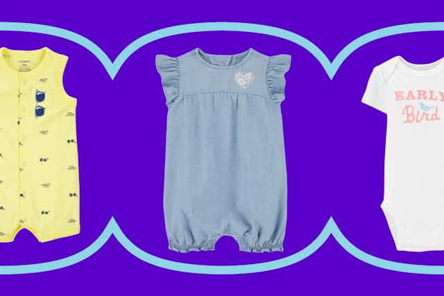 Carter's Summer Clearance: $1 Bodysuits, $2 Tees, and More card image