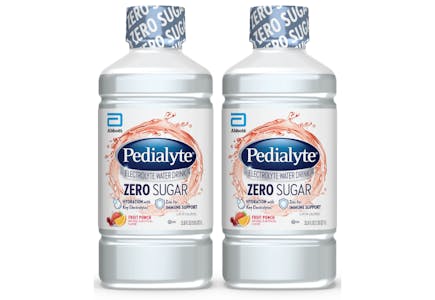 2 Pedialyte Electrolyte Water Liters