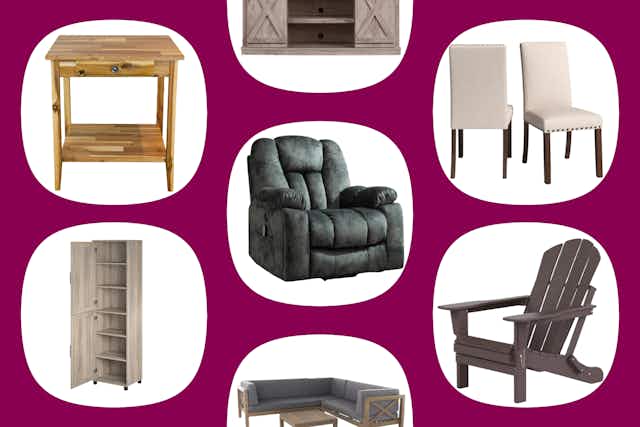 Wayfair Sale: Adirondack Sets From $260, $370 Massage Recliner, and More card image