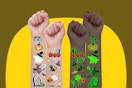 Halloween Temporary Tattoos that glow in the dark