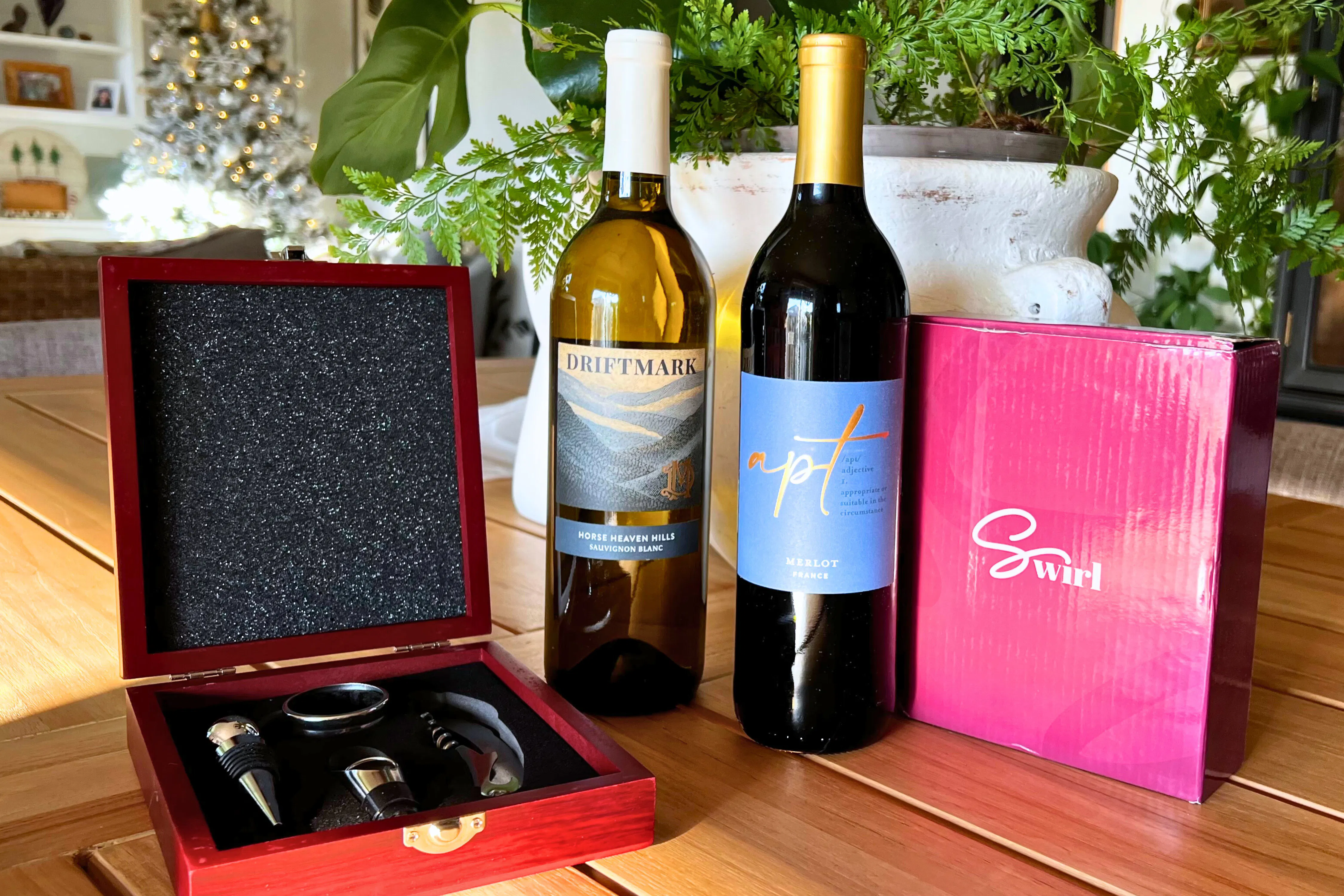 Wine Bundle Deal: 2 Bottles + 4-Piece Tool Kit for deal at Swirl