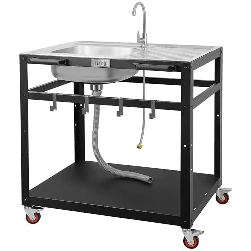 Outdoor Grill Cart with Sink