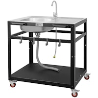 Outdoor Grill Cart with Sink