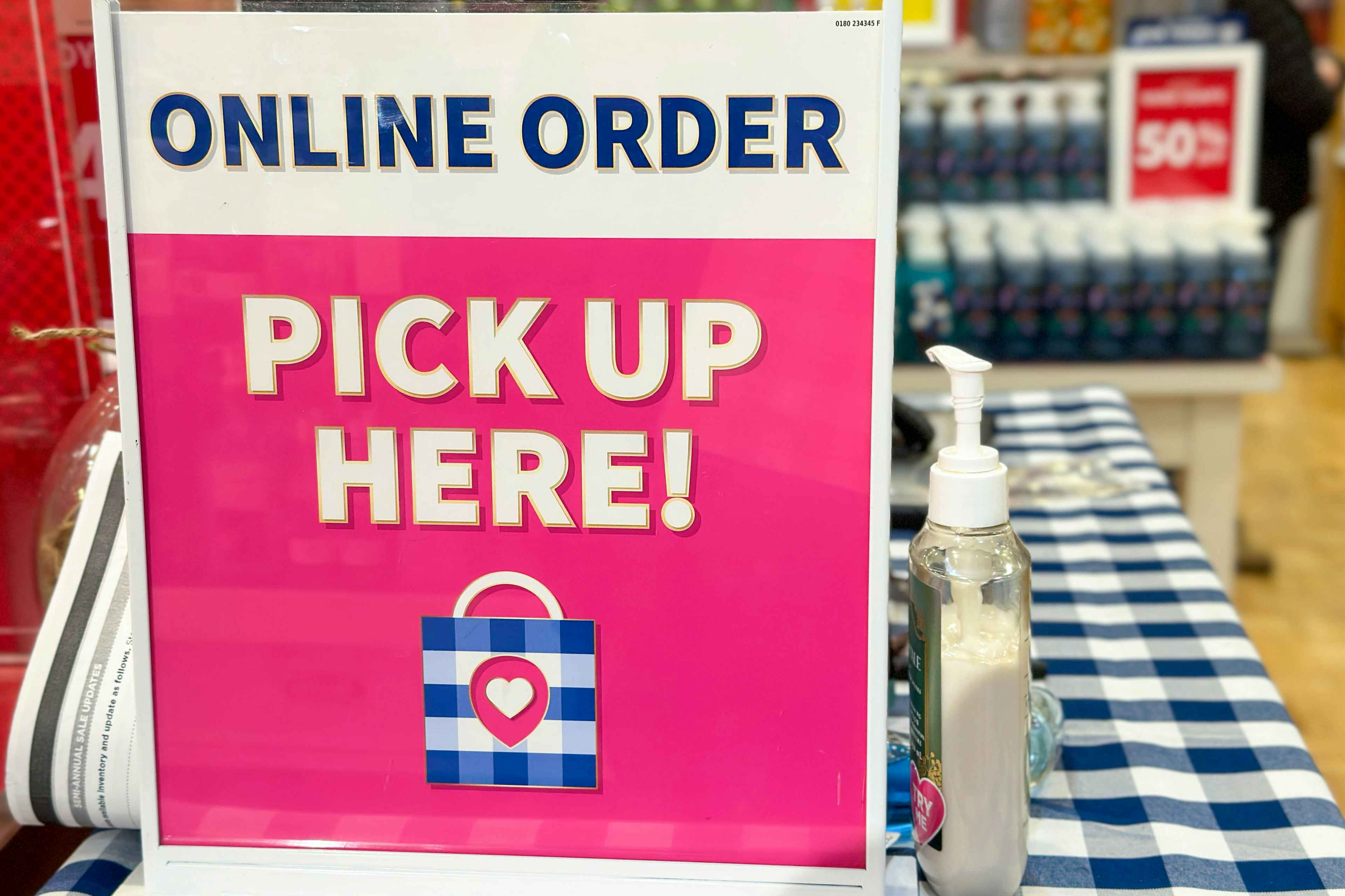 online order pick up sign in store 