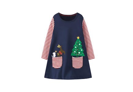 Kids' Christmas Tree Dress