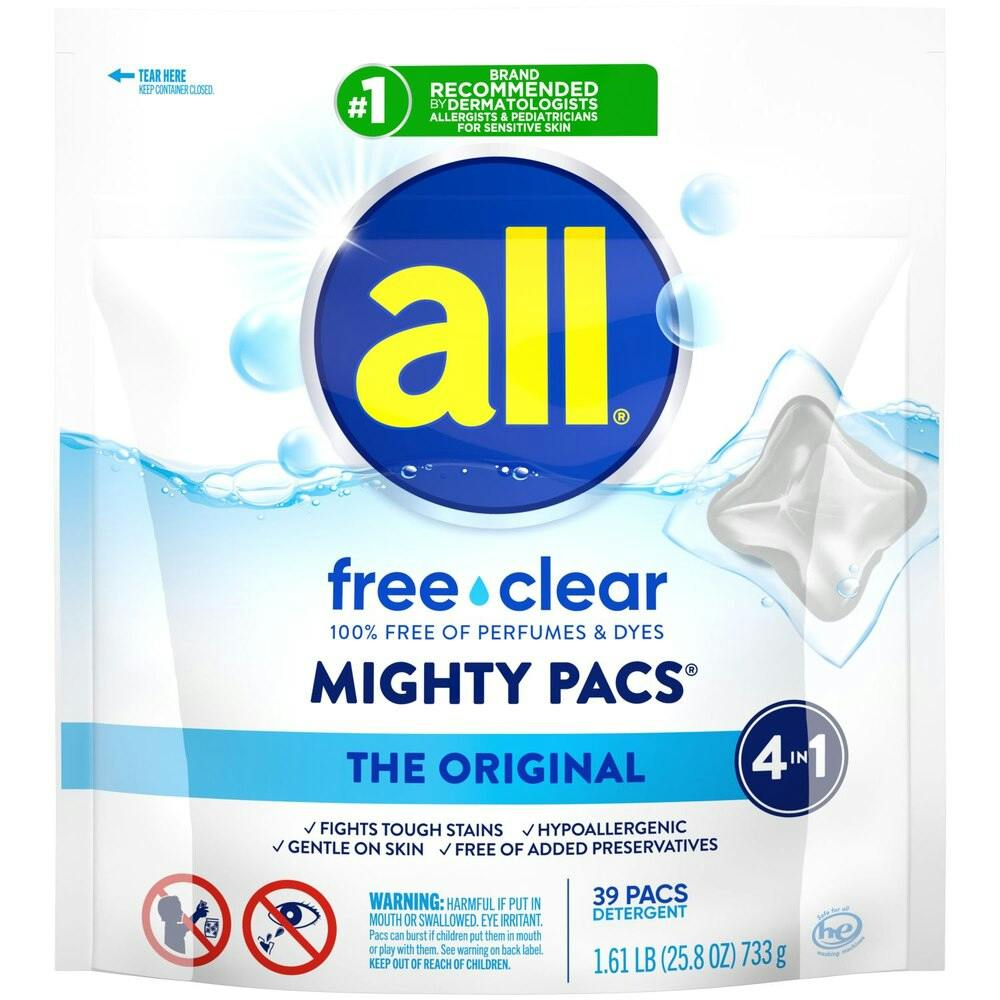 All Laundry Detergent Pacs