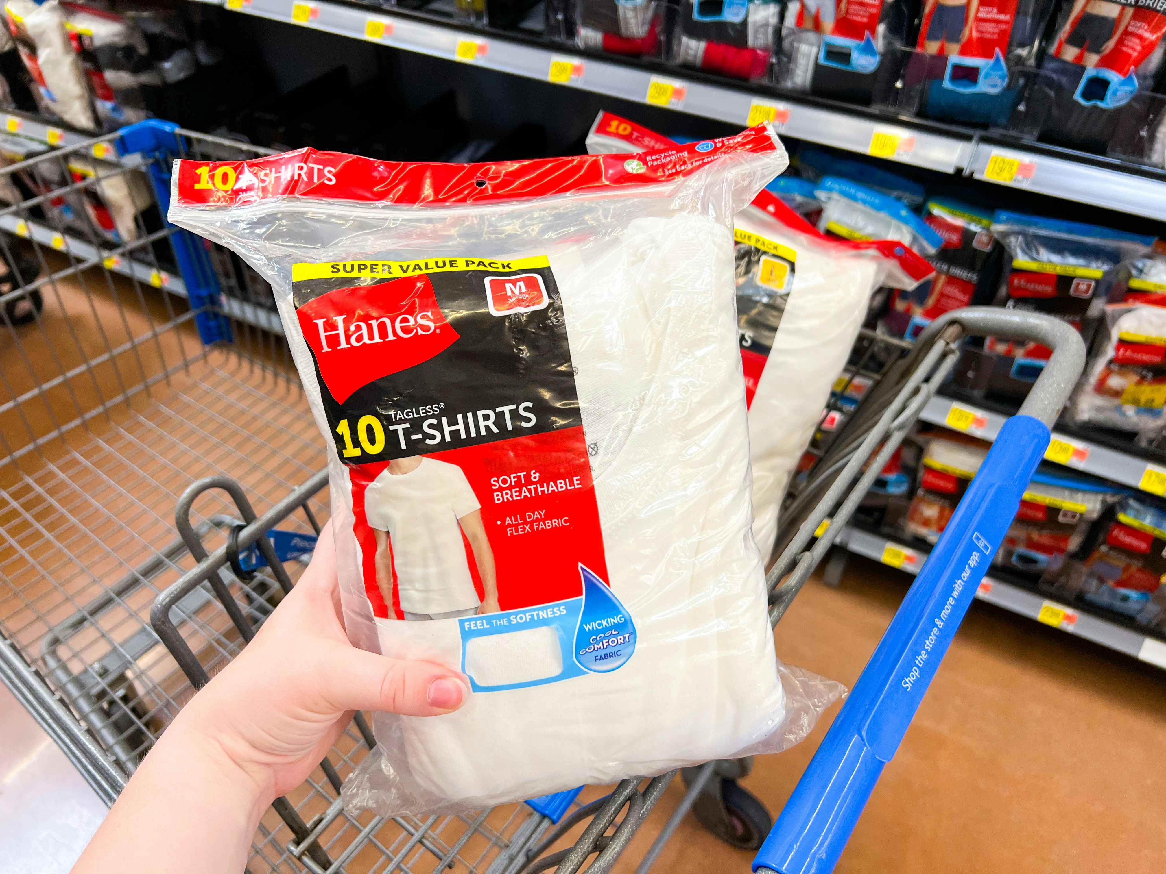 Hanes Men's 10-Pack Undershirts, Only $19.98 at Walmart