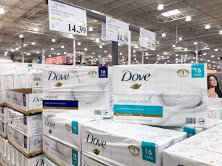 costco dove bar soap tag