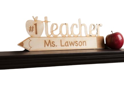 Teacher Personalized Wood Plaque