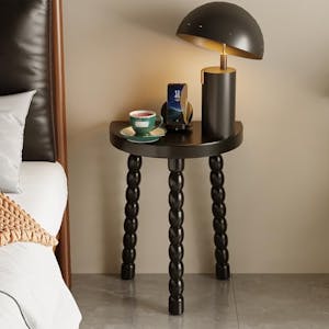 Wooden Bobbin Side Table