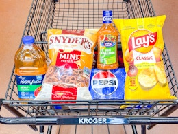 kroger matchup groceries in shopping cart