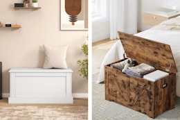 lowes storage chests collage