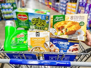 sams club oct nov instant savings book groceries in shopping cart