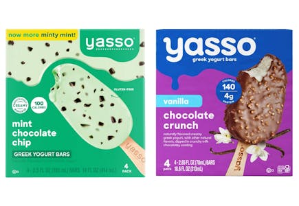 2 Yasso Frozen Greek Yogurt Bars