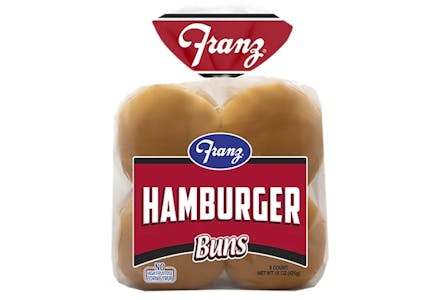 2 Franz Hamburger Buns Bags