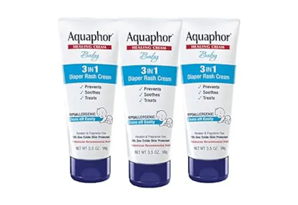 2 Aquaphor Rash Cream 3-Packs