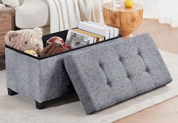 Today Only: Large Storage Ottoman Bench, Only $22 Shipped at QVC (Reg. $52) card image