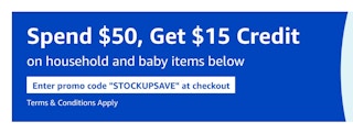 stockup banner on amazon