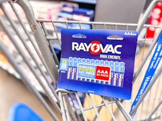 rayovac aaa batteries in walmart cart
