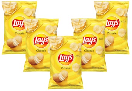 5 Lay's Chips Bags
