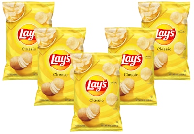 5 Lay's Chips Bags