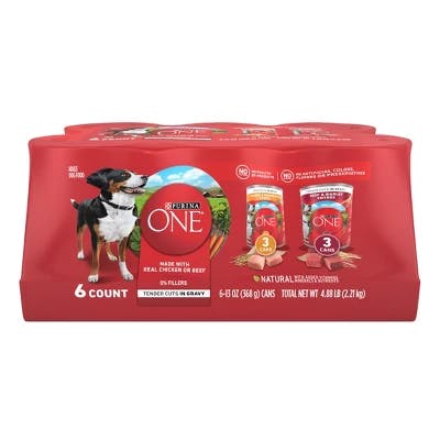 2 Purina ONE Wet Dog Food 6-Packs