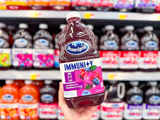 Ocean Spray Immunity Juice, Only $2 After Using Ibotta and Fetch at Walmart card image