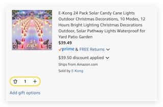 candy cane solar lights