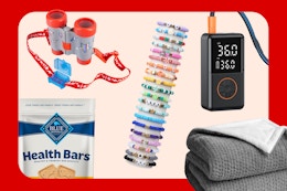 amazon items on a cream background