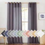 Faux Linen Sheer Curtains