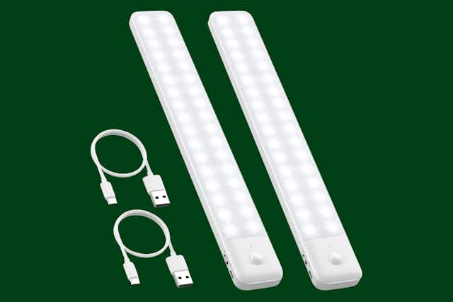 Under-Cabinet Light 2-Pack, Just $15.57 on Amazon card image