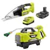 1 Pressure Washer + 1 Handheld Vacuum