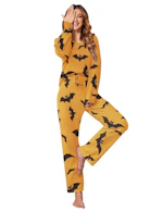 Ekouaer Women's Waffle Knit Pajama Set